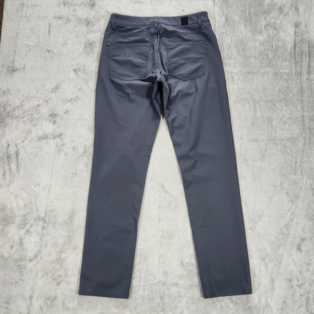 Vuori Pants Mens 30x32 Gray Slim Fit Performance Tech Chino Travel Casual Wear - Picture 2 of 16